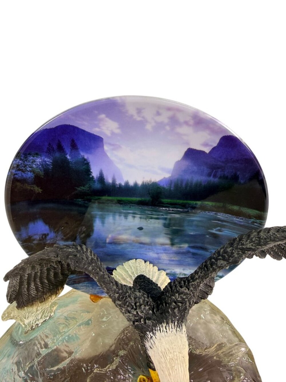 American Bald Eagle Force of Nature Fishing 2001 Bradford Exchange Bill Wieger - Picture 4 of 8